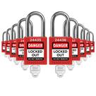 Conjunto de fechaduras Lockout Tagout TRADESAFE 10 Red Loto Locks