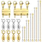 Conjunto de fecho e extensor de colar Evnlo Multi Gold and Silver