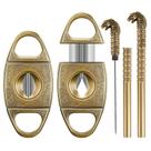 Conjunto de ferramentas Cigar Cutter & Draw Enhancer Scotte V-Cut Guilhotine