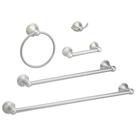 Conjunto de ferramentas de banheiro Amazon Basics Satin Nickel 5 peças