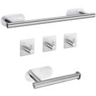 Conjunto de ferramentas de banheiro JiGu Self-Adhesive Towel Bar + Hooks