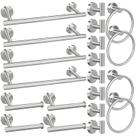 Conjunto de ferramentas de banheiro RUBY.Q Brushed Nickel 20 unidades