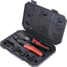 Conjunto de ferramentas de crimpagem com catraca Klein Tools 3000CRKIT com 4 matrizes Conjunto de ferramentas de crimpagem com catraca Klein Tools 3000CRKIT com 4 matrizes