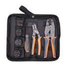 Conjunto de ferramentas de crimpagem de arame iCrimp Ratchet com 5 mandíbulas e decapador