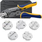Conjunto de ferramentas de crimpagem haisstronica 6PCS Ratchet Wire Crimping