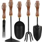 Conjunto de Ferramentas de Jardim ROYTOA 5 Peças Aço Inoxidável com Cabo de Nogueira Conjunto de Ferramentas de Jardim ROYTOA 5 Peças Aço Inoxidável com Cabo de Nogueira
