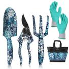 Conjunto de ferramentas de jardim WORKPRO Aluminium Heavy Duty 5 unidades com bolsa