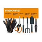 Conjunto de Ferramentas de Jardinagem Fiskars 6 Peças para Horta