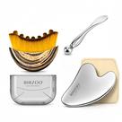 Conjunto de ferramentas de massagem facial BIRZOO Lymphatic Brush com Gua Sha Conjunto de ferramentas de massagem facial BIRZOO Lymphatic Brush com Gua Sha