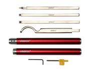 Conjunto de ferramentas de torneamento de torno de madeira de metal duro VINWOX 8 peças com alças