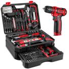 Conjunto de ferramentas DEKOPRO Drill 12V Power Cordless com caixa de ferramentas 238 unidades