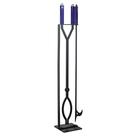 Conjunto de ferramentas Fire Pit CKLT Heavy Duty com 40 cm Fire Poker e Log Grabber
