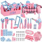 Conjunto de Ferramentas Infantil Magic4U 48 Peças - Com Furadeira Eletrônica e Fita Métrica