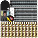 Conjunto de ferramentas Jutom Mini Screwkey Chaveiro com fita métrica x96