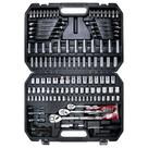 Conjunto de Ferramentas Mecânicas AMM 202 Peças com Encaixes 1/4, 3/8 e 1/2 Polegada