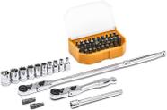 Conjunto de ferramentas mecânicas GEARWRENCH 45 Pc. 1/4 Drive 6 Pt. Métrico