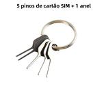 Conjunto De Ferramentas Para Ejetar Cartão SIM 5 Peças: Agulha Chave Para Bandeja De Celular E Conjunto De Ferramentas Para Ejetar Cartão SIM 5 Peças: Agulha Chave Para Bandeja De Celular E