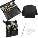 Conjunto de ferramentas para maquiadores Frienda Brush Bag Tray Cape Avental Conjunto de ferramentas para maquiadores Frienda Brush Bag Tray Cape Avental