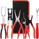 Conjunto de ferramentas para remoção de linha de combustível e braçadeira de mangueira de 6 peças