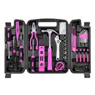 Conjunto de ferramentas SOLUDE, kit rosa de 206 peças para mulheres, faça você mesmo