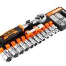 Conjunto de Ferramentas Soquetes 14 Peças 1/4 com Catraca Wokin Tools