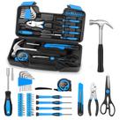 Conjunto de ferramentas suspenso de 39 peças para reparo doméstico básico com estojo de ferramentas Conjunto de ferramentas suspenso de 39 peças para reparo doméstico básico com estojo de ferramentas