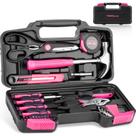 Conjunto de ferramentas THINKWORK Pink 40 peças com caixa de ferramentas de armazenamento