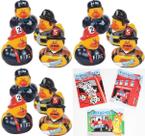 Conjunto de festa Fireman Rubber Ducks e livros para colorir para 12 crianças