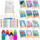 Conjunto de festas de pintura Ireer Kids Sip & Paint com tela e avental