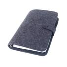 Conjunto de fichário de feltro A5 com páginas e bolso de fichário preto Zelten
