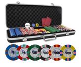 Conjunto de fichas de pôquer DA VINCI Unicorn Casino All Clay 500 Chips