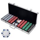 Conjunto de fichas de pôquer Trademark Poker 11,5g com cartas e estojo de transporte