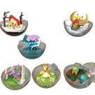 Conjunto de figuras colecionáveis de Pokébola transparente x6 - 5cm