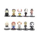 Conjunto De Figuras De Ação Da Série De Filmes De Terror 10pcs Jason Freddy Chucky Pennywise Modelo