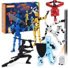 Conjunto de Figuras de Ação Gdufcny T13 Titan 14 cm 6 Peças Conjunto de Figuras de Ação Gdufcny T13 Titan 14 cm 6 Peças
