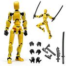 Conjunto de Figuras de Ação Outeat Titan 13 Robô Articulado Amarelo