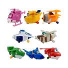 Conjunto De Figuras De Ação Super Wings, 8 Peças, Brinquedo De Helicóptero Transformável Em PVC, Conjunto De Figuras De Ação Super Wings, 8 Peças, Brinquedo De Helicóptero Transformável Em PVC,