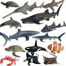 Conjunto de figuras de animais oceânicos com 14 peças de vida marinha realista Conjunto de figuras de animais oceânicos com 14 peças de vida marinha realista
