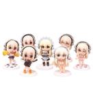 Conjunto de figuras de anime Soniko Q, versão 7 peças, modelos de PVC de 7 a 9 cm