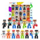 Conjunto de figuras magnéticas Playmags Large Community de 15 peças