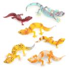 Conjunto de figuras Realistic Gecko & Leopard Gecko PVC Reptile 6 unidades Conjunto de figuras Realistic Gecko & Leopard Gecko PVC Reptile 6 unidades