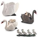 Conjunto de figuras Swan and Duckling x4 Realistic PVC Farm Animal