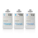 Conjunto de Filtros de Água filtered. Substituição Universal Inline