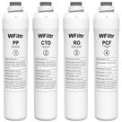 Conjunto de Filtros de Água WFiltr RO PP CTO PCF com 4 Unidades