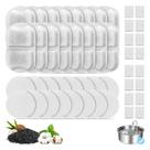 Conjunto de filtros de reposição para dispensador de cães de aço inoxidável 7L