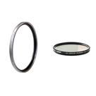 Conjunto de filtros Tiffen 77mm, protetor UV e polarizador circular