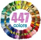 Conjunto de fio dental bordado LOVIMAG Premium Rainbow Color 447 unidades
