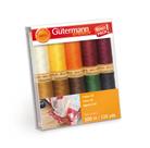 Conjunto de fios Guttermann Cotton Fall 10 bobinas de 100 m sortidas