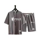 Conjunto De Fitness Masculino De Verão Para Lazer E Corrida, Camiseta De Manga Curta E Shorts