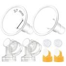 Conjunto de flanges Maymom MyFit, protetor mamário de duas peças, 27 mm com peças
